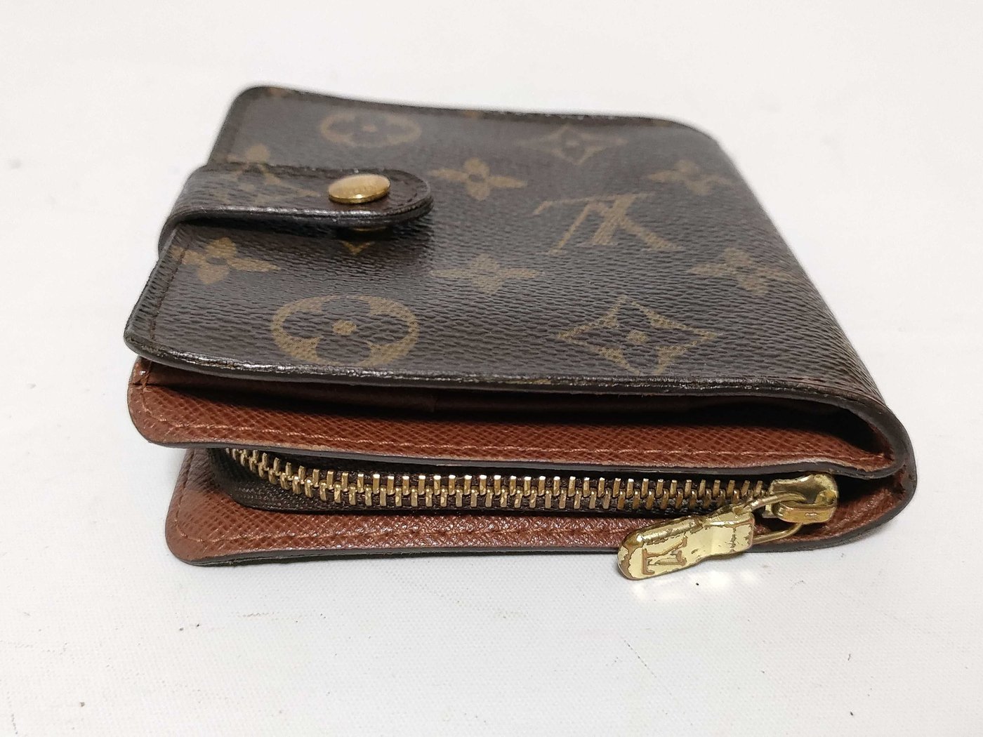 Louis Vuitton Compact Zip Perforated Monogram Canvas