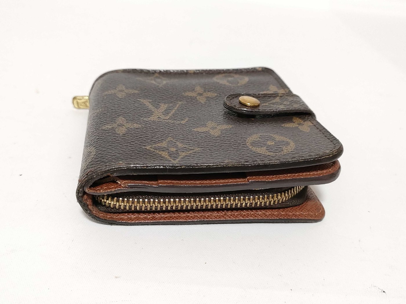 Louis Vuitton Compact Zip Perforated Monogram Canvas