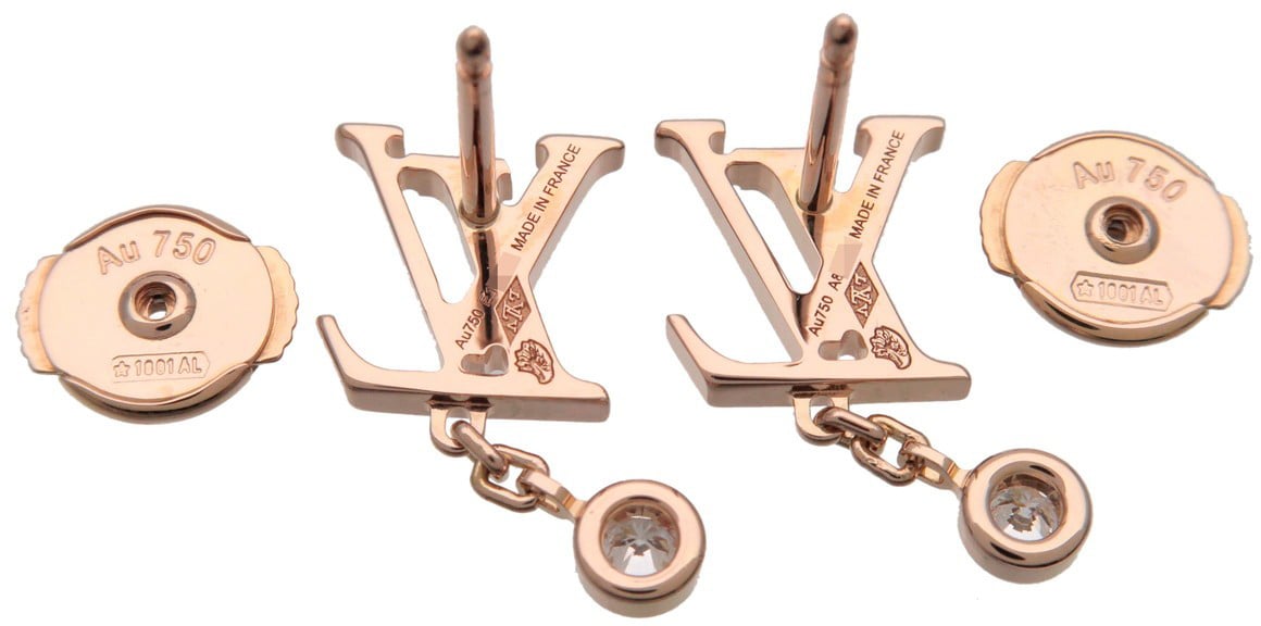 Louis Vuitton Idylle Blossom LV Ear Stud 18K Yellow Gold with Diamond