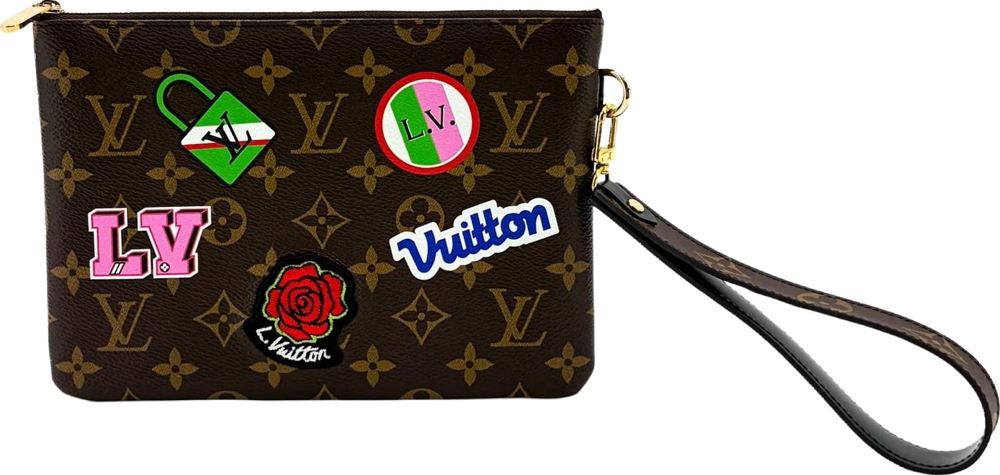 Louis Vuitton City Pouch Limited Edition Patches Monogram Canvas