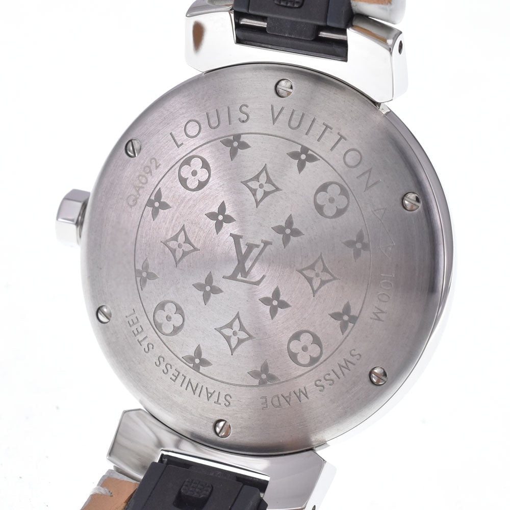 Louis Vuitton Tambour Quartz Stainless Steel and Monogram Rubber 34