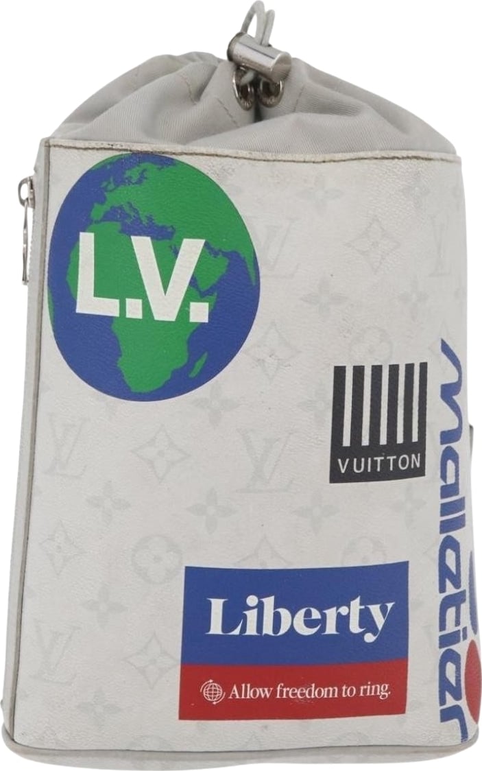 Louis Vuitton Chalk Sling Limited Edition Logo Story Monogram Canvas