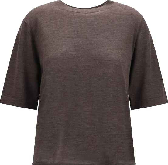 Loulou De Saison Brown Cashmere T-Shirt
