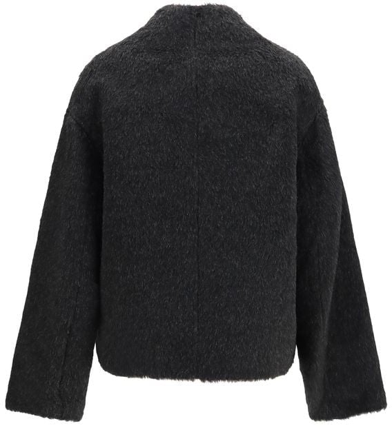 Loulou De Saison Black Alpaca Vicugna Pacos Jacket