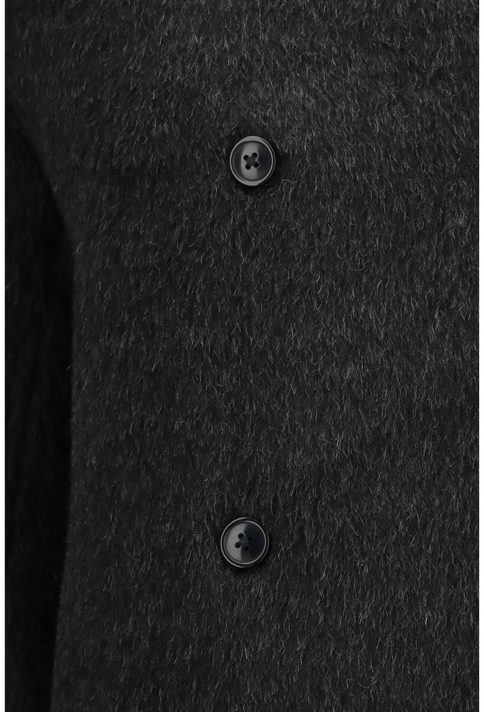 Loulou De Saison Black Alpaca Vicugna Pacos Jacket