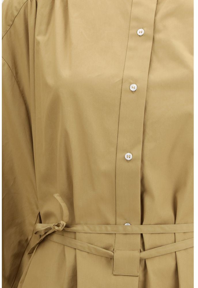 Loulou De Saison Beige Cotton Casual Dress