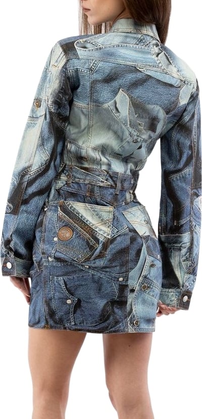 Love Moschino Multicolor Cotton Casual Dress
