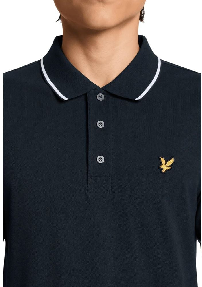 Lyle & Scott Blue Cotton Polo Shirt