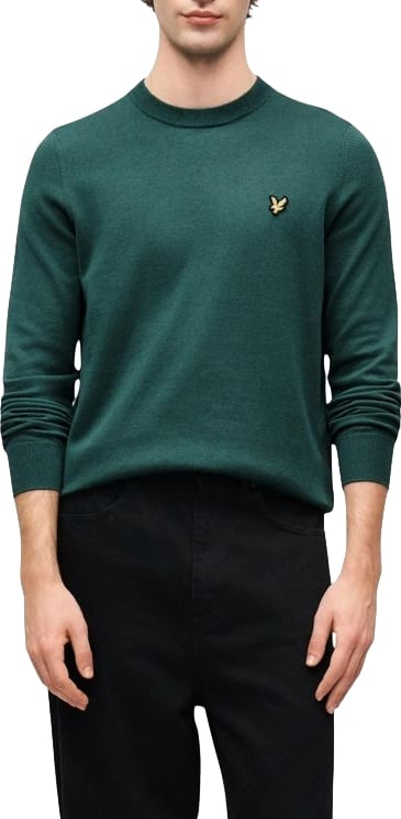 Lyle & Scott Green Cotton Sweater