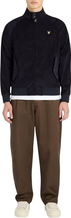 Lyle & Scott Blue Cotton Biker Jacket