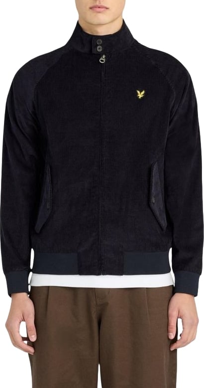 Lyle & Scott Blue Cotton Biker Jacket