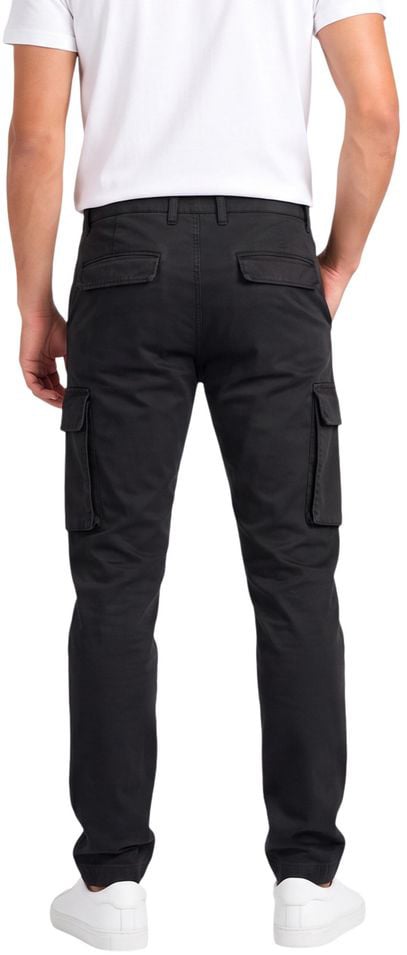 Lyle & Scott Black Cotton Cargo Pants