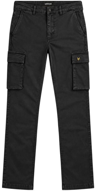 Lyle & Scott Black Cotton Cargo Pants