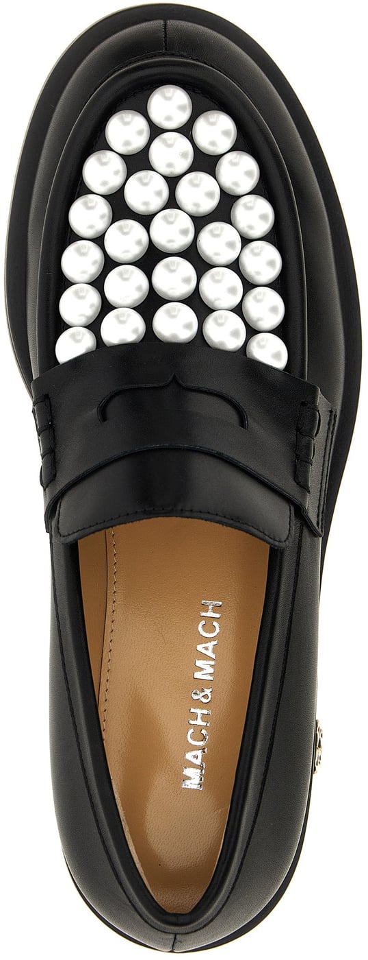 MACH & MACH Bicolor Calfskin Slip-On Loafers