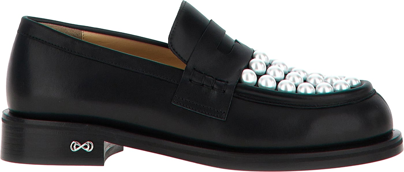 MACH & MACH Bicolor Calfskin Slip-On Loafers
