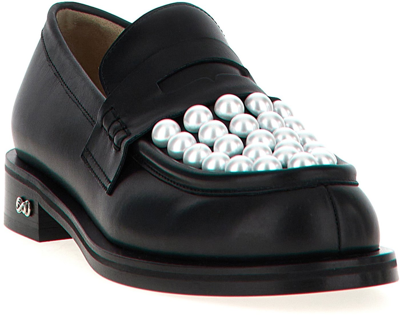 MACH & MACH Bicolor Calfskin Slip-On Loafers