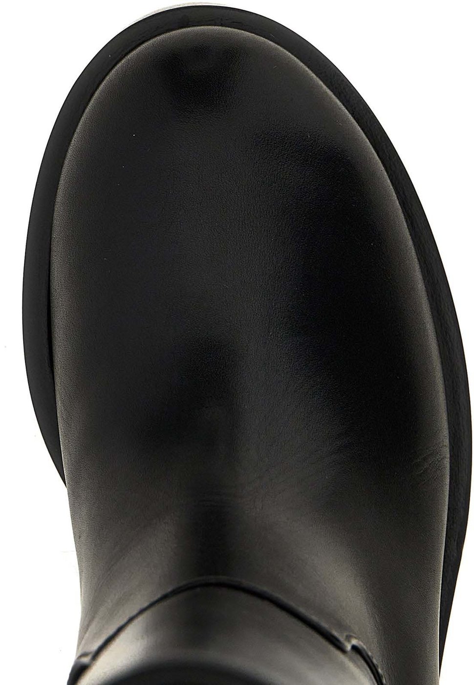 MACH & MACH Black Calfskin Over The Knee