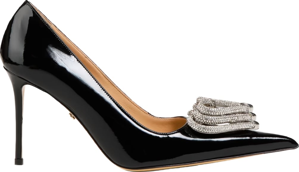 Mach & Mach Triple Heart Patent Pumps Black