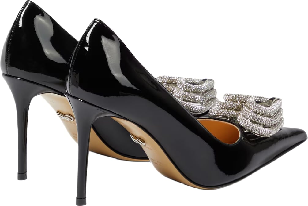 Mach & Mach Triple Heart Patent Pumps Black