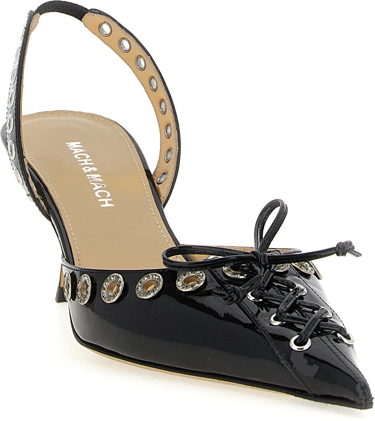 Mach & Mach Crystalized Corset Slingback