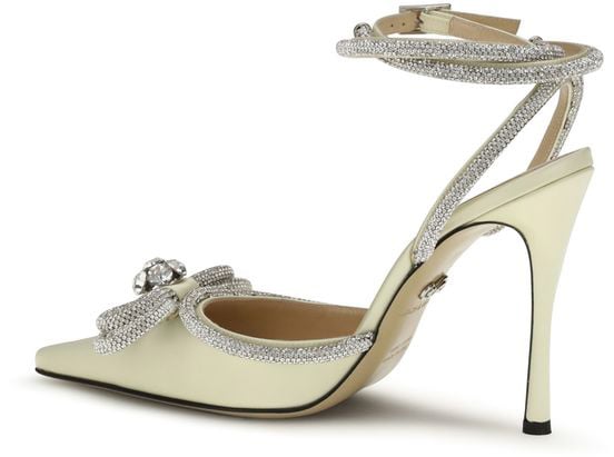 MACH & MACH Multicolor Silk High Heel Pumps