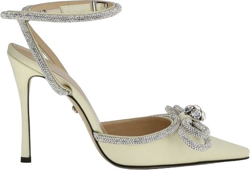MACH & MACH Multicolor Silk High Heel Pumps