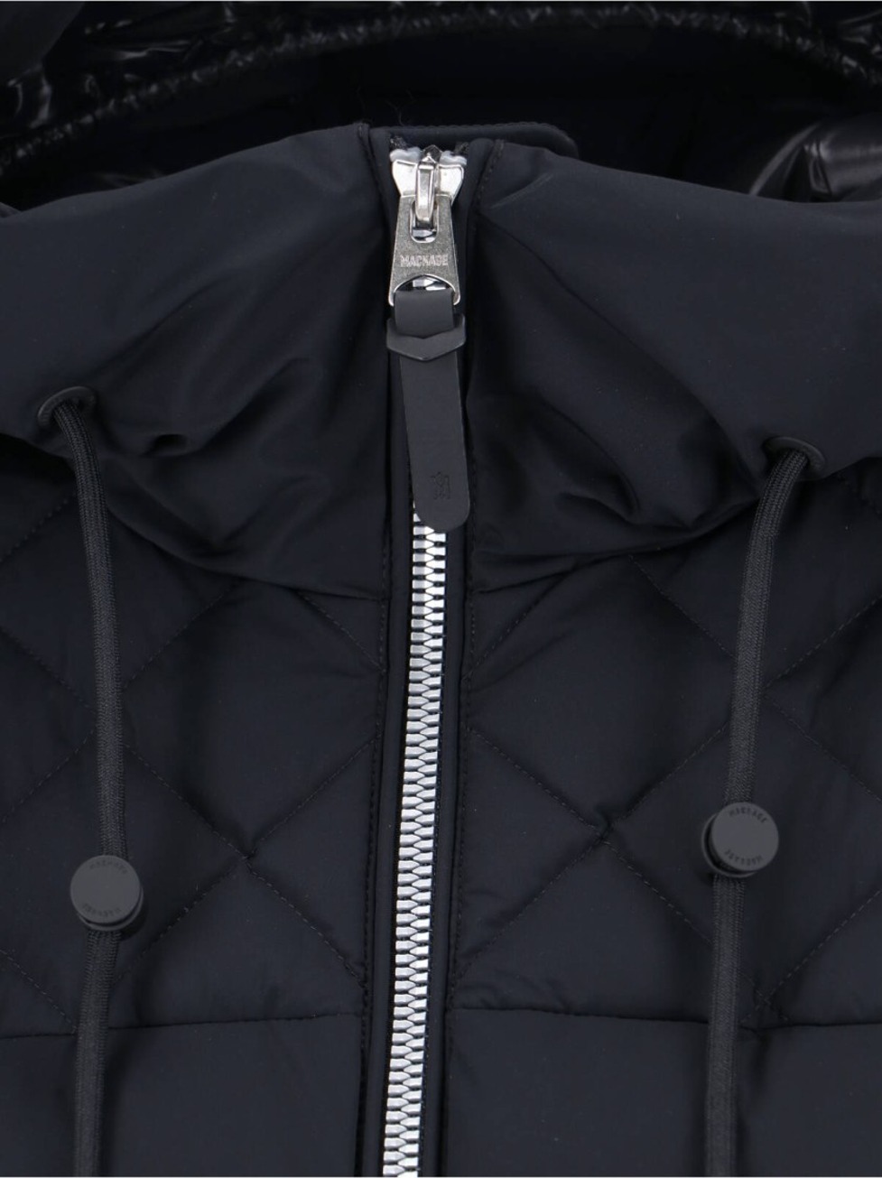 Adjustable Hood Quilted Down Jacket