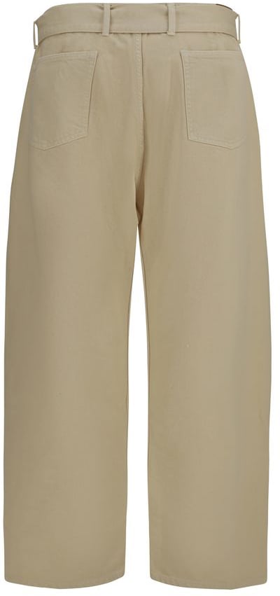 Magda Butrym Beige Cotton Casual Pants