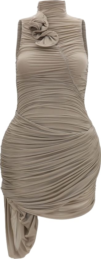 Magda Butrym Beige Copper Cocktail Dress
