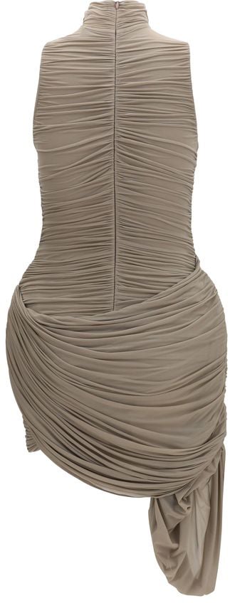 Magda Butrym Beige Copper Cocktail Dress