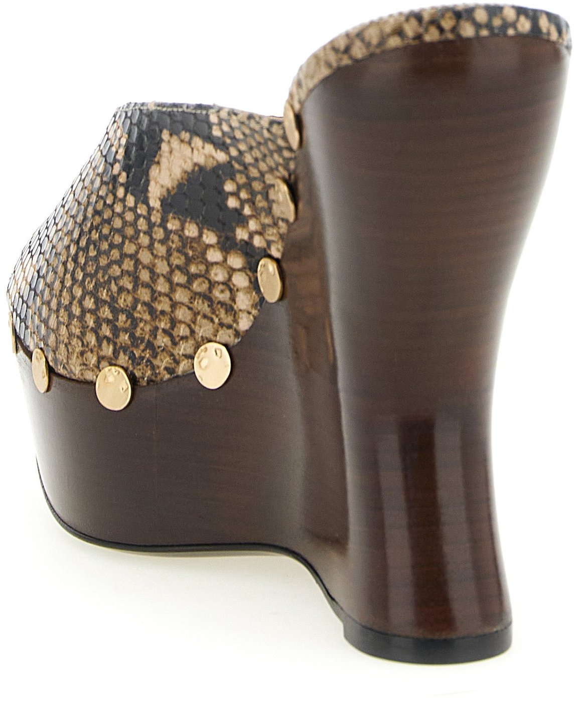 Magda Butrym Brown Calfskin Wedge Sandals