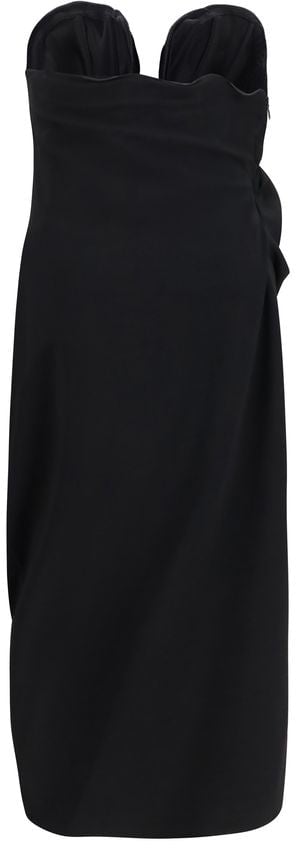 Magda Butrym Black Wool Oves Aries Cocktail Dress