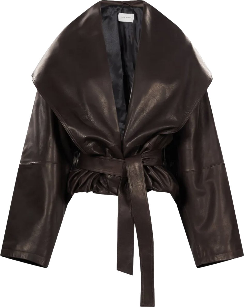 Leather 24 Jacket Dark Brown