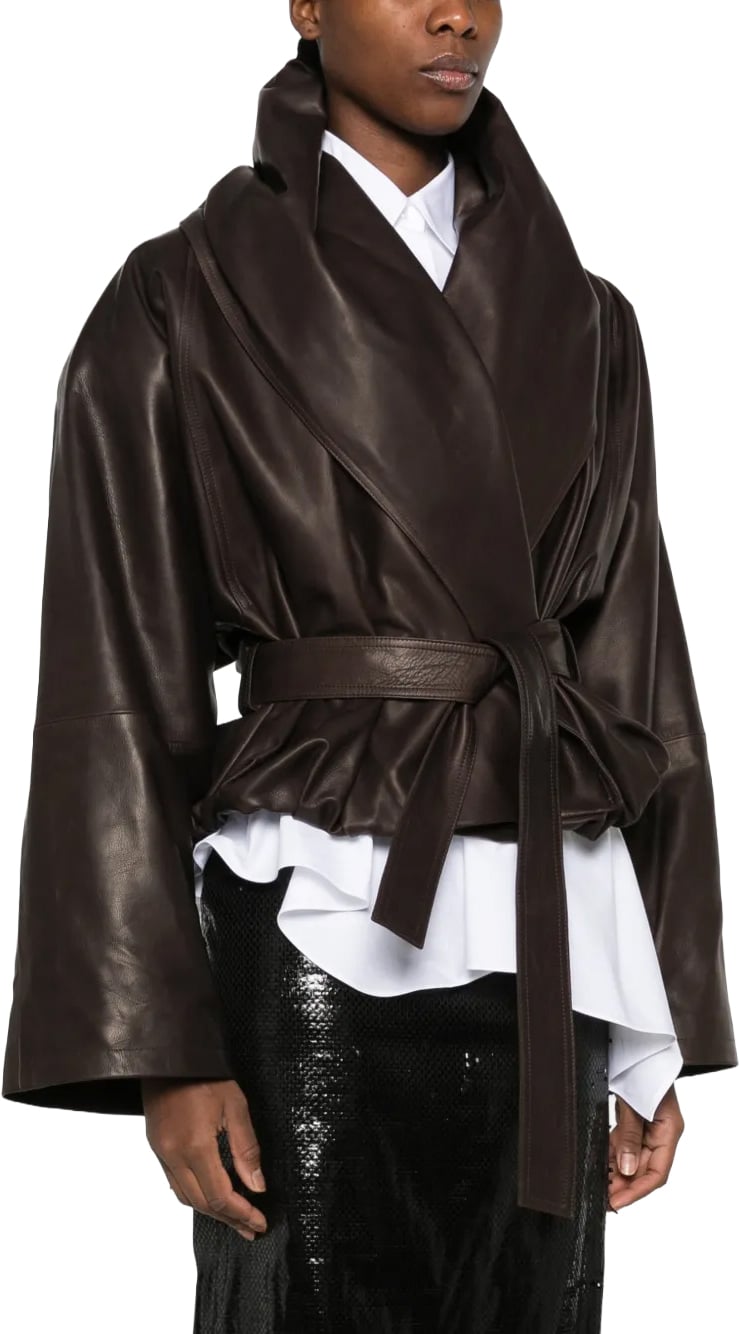 Leather 24 Jacket Dark Brown