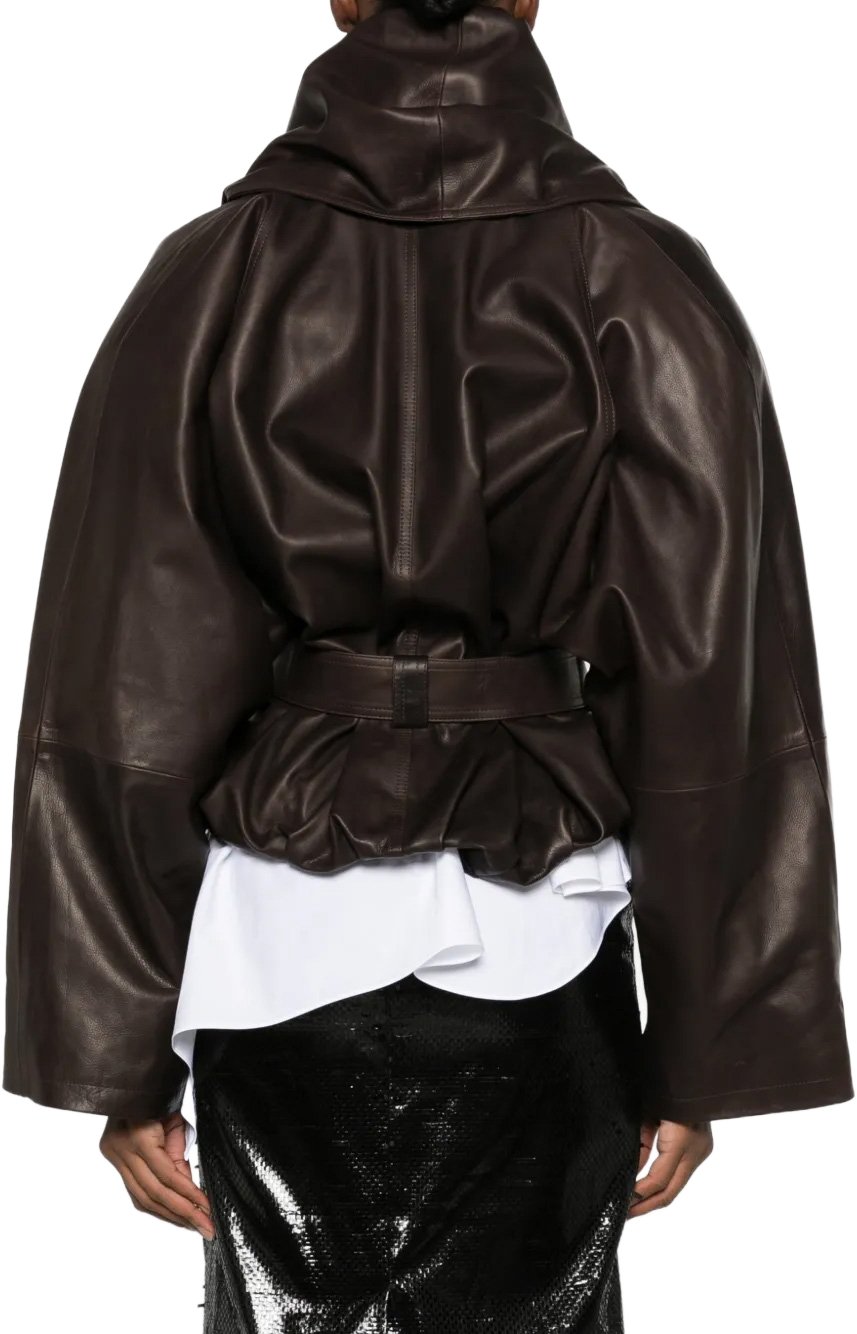 Leather 24 Jacket Dark Brown