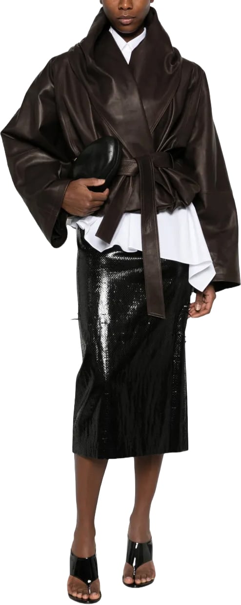 Leather 24 Jacket Dark Brown