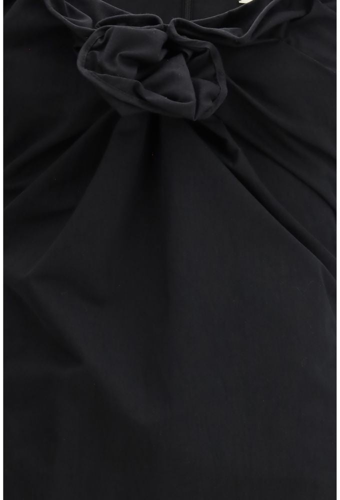 Magda Butrym Black Cotton Casual Dress