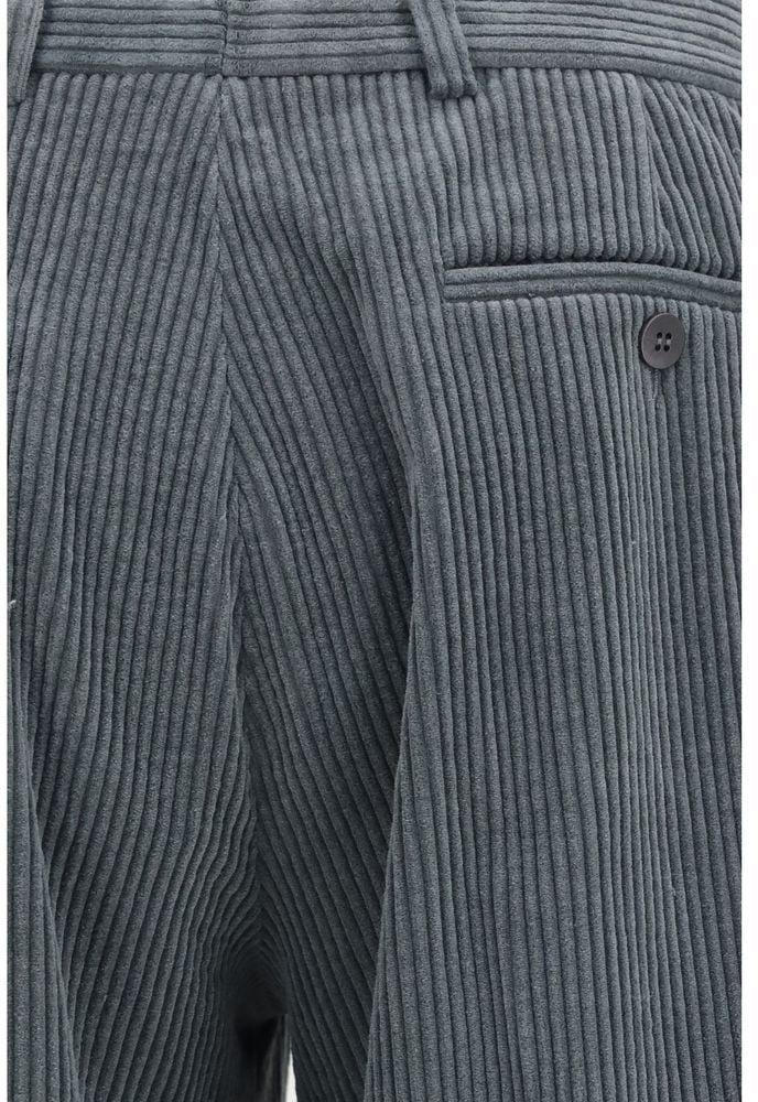 Magliano Gray Cotton Casual Pants