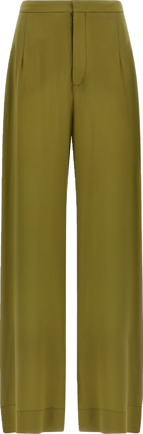 MAISON JEJIA Bicolor Silk Casual Pants