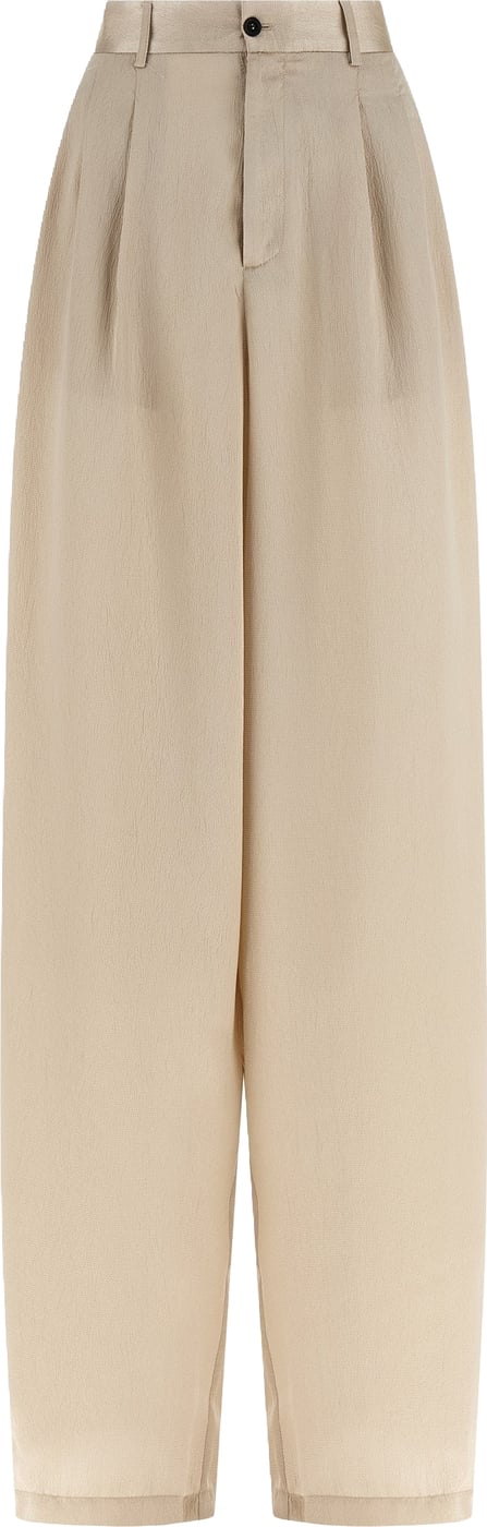 MAISON JEJIA Beige Polyester Casual Pants