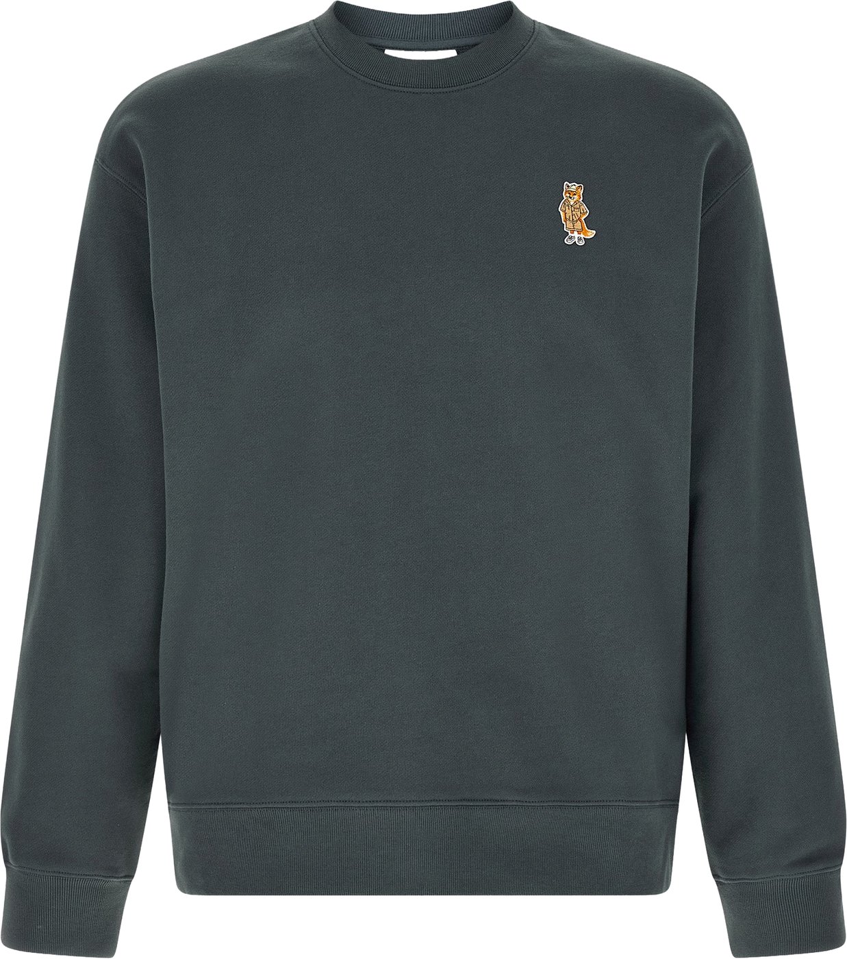 Maison Kitsuné Blue Organic Cotton Sweatshirt