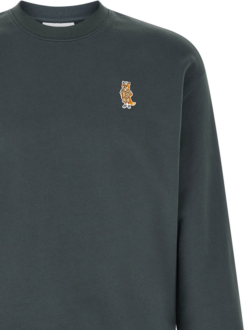 Maison Kitsuné Blue Organic Cotton Sweatshirt