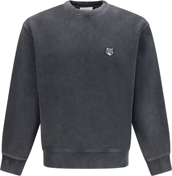 Maison Kitsuné Gray Cotton Sweatshirt