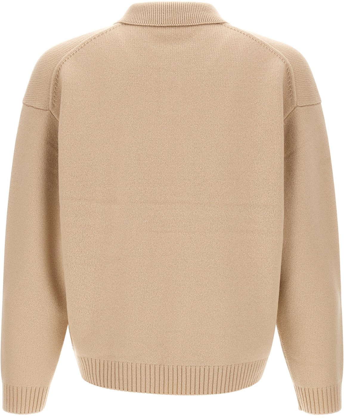Maison Kitsuné Beige Wool Cardigan