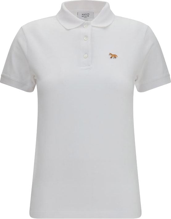 Maison Kitsuné White Cotton Polo Shirt