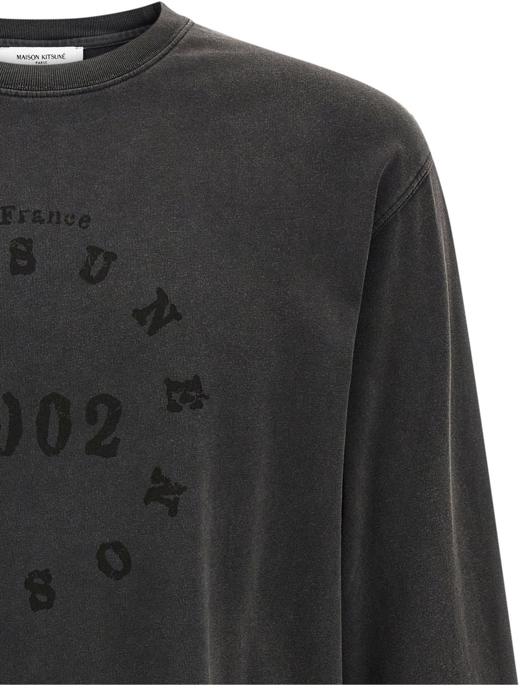 Maison Kitsuné Black Organic Cotton T-Shirt