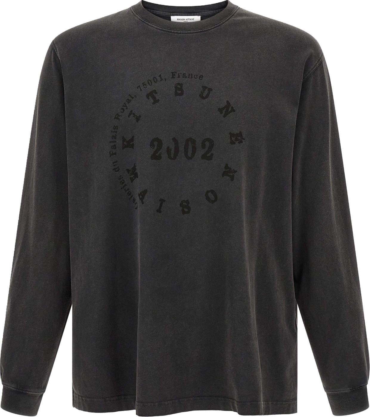 Maison Kitsuné Black Organic Cotton T-Shirt