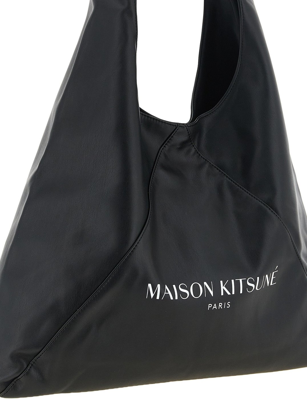 Maison Kitsuné Black Polyethylene Shoulder Bag