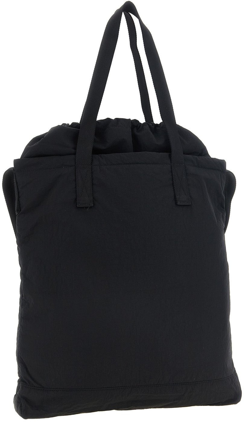 Maison Kitsuné Black Nylon Tote Bag