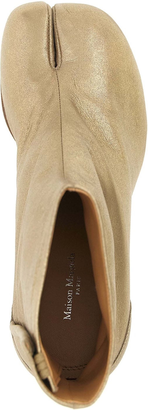 Maison Margiela Gold Cashmere Ankle Boots